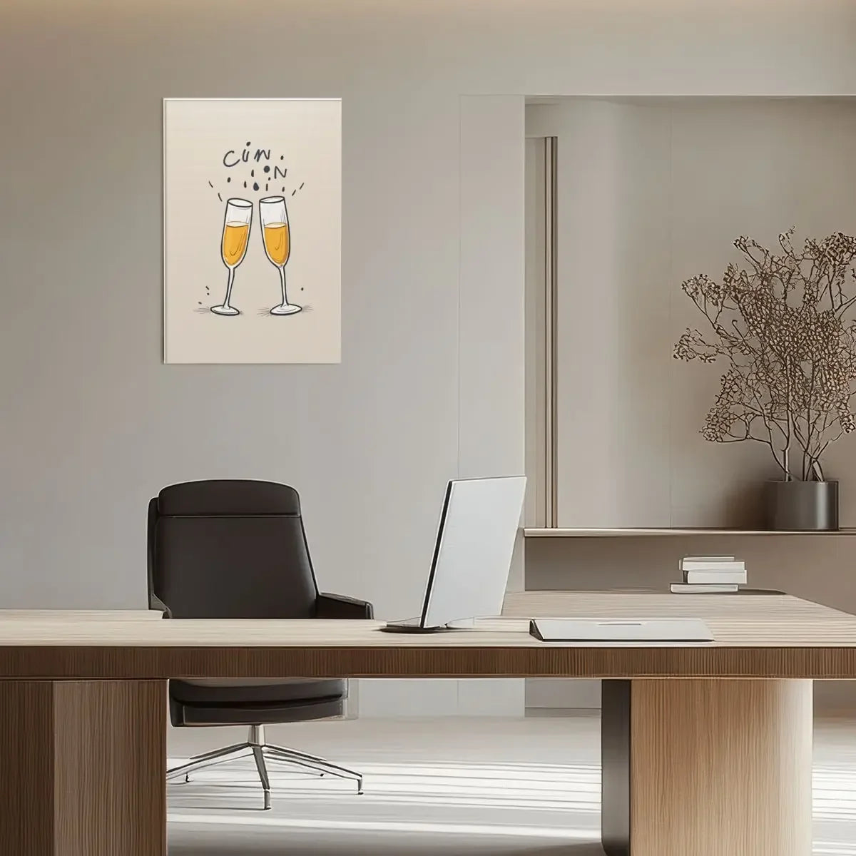 Home Decor Wall Art Champaigne