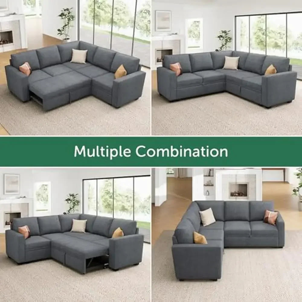 Modular Sectional Sleeper Sofa Pull Out Bed