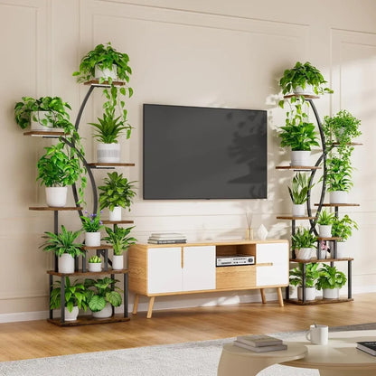 Plant Stand Indoor with Multiple Grow Lights