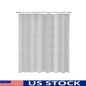 Medium Weight Shower Curtain Waterproof Geometric Embossed