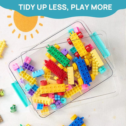 6 Qt Clear Plastic Storage Bins & Lids