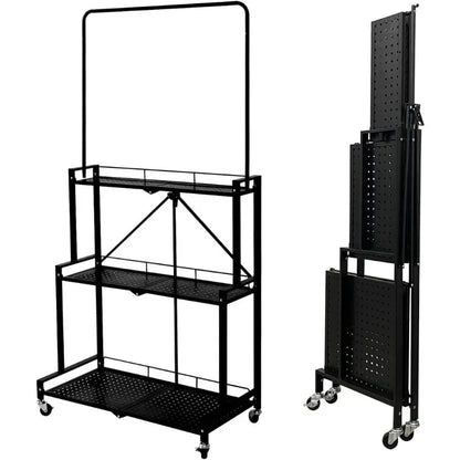 Foldable 4-Tier Plant Stand Hanging Plant Shelf