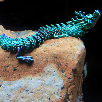 Laser Holographic 3D Printed Dragon Aquarium Decoration