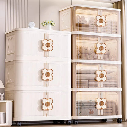 Aesthetic Wardrobe Modern Handles Plastic Organizer