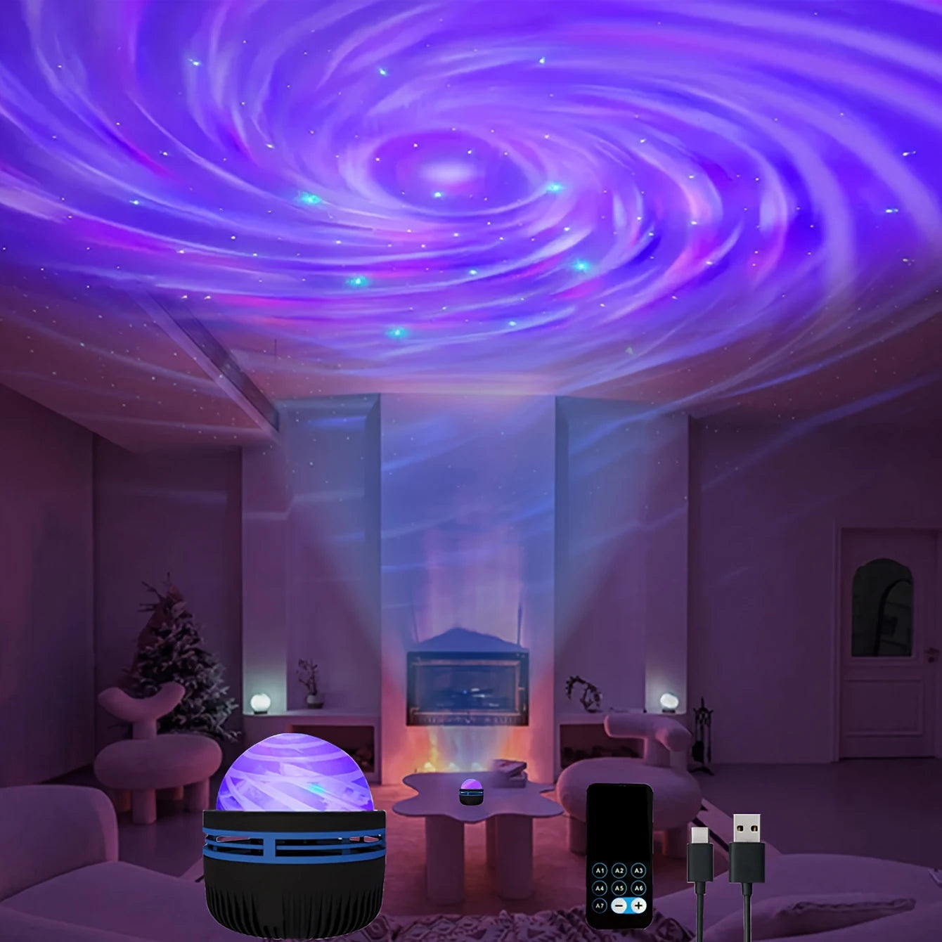 LED Projection Light, Northern Lights Night Light