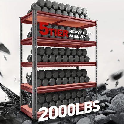 5-Tier Heavy Duty Shelving Unit 2000LBS Capacity