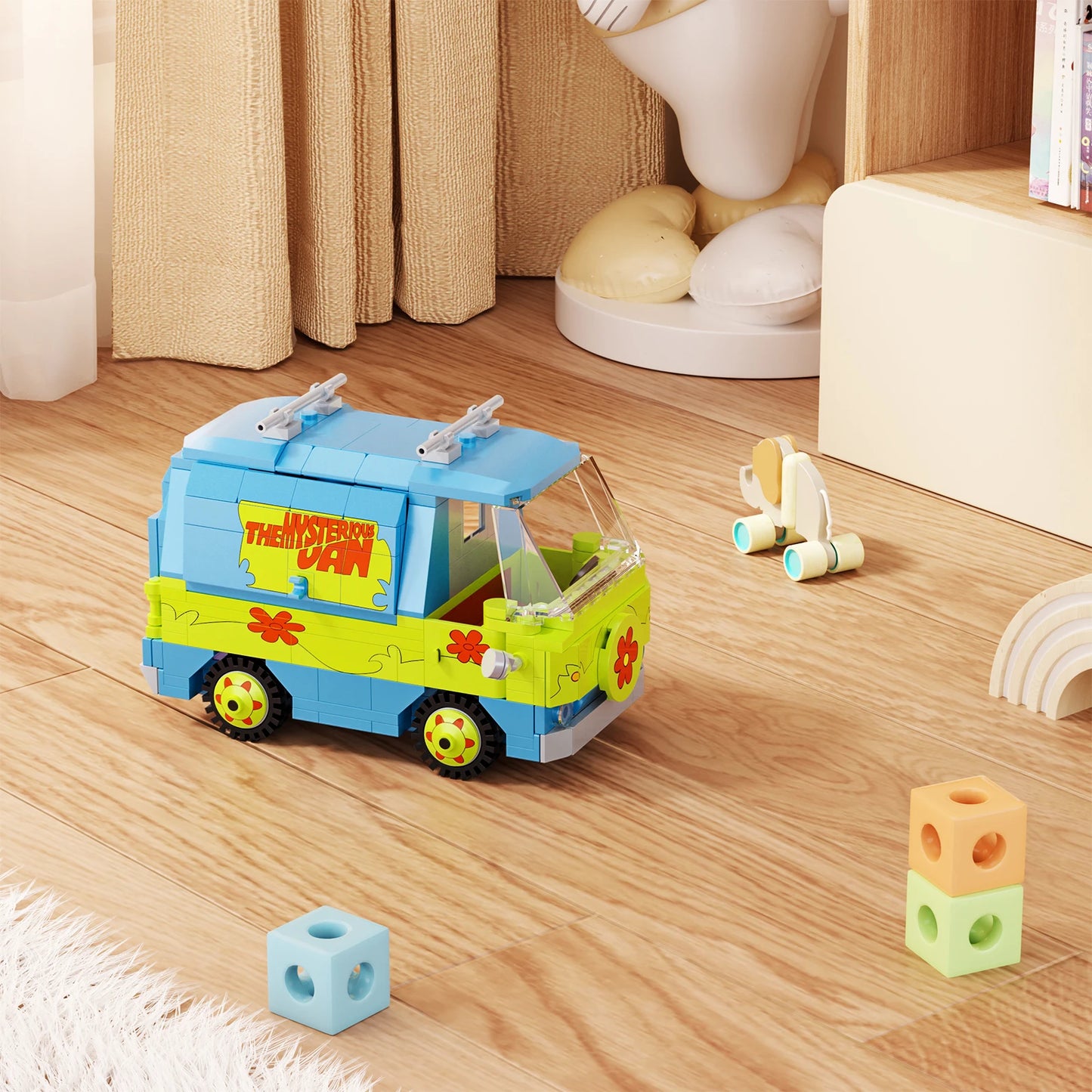 Scooby Doo Mystery Machine Panel Van Building Blocks