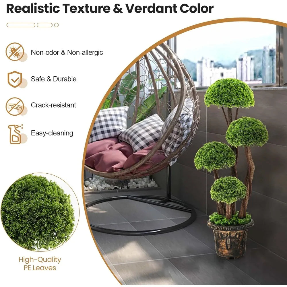 Elegant Artificial Topiary Tall Ball Tree