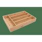 Natural Bamboo Silverware Organizer Drawer Divider