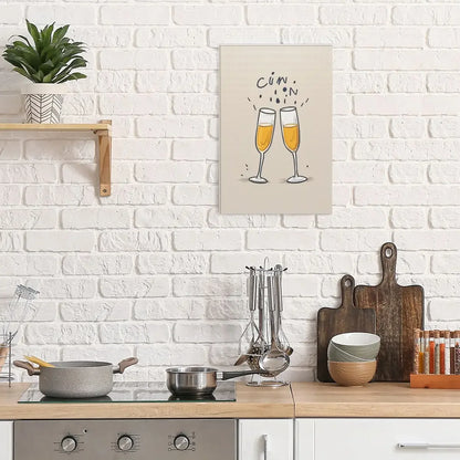 Home Decor Wall Art Champaigne