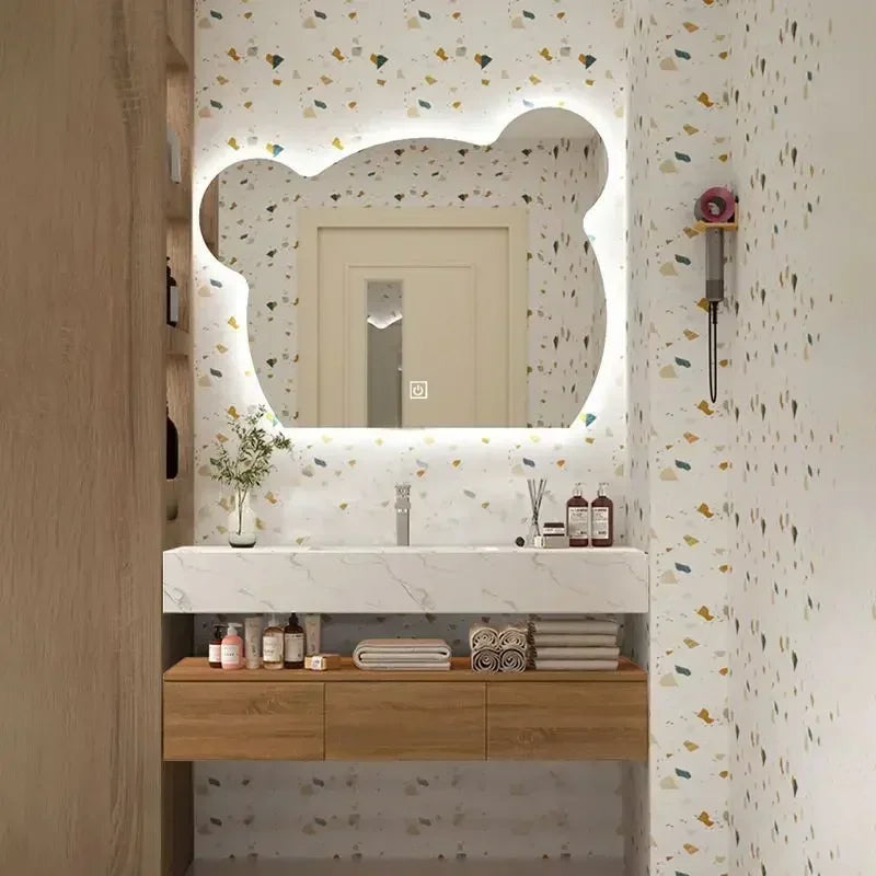 Bathroom Vanity With Rock Ceramic Countertop Sink