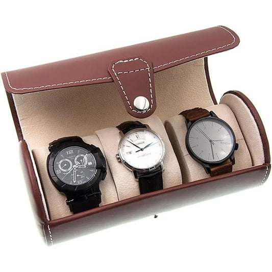 Travel Watch Organizer Watches Case Leatherette Roll