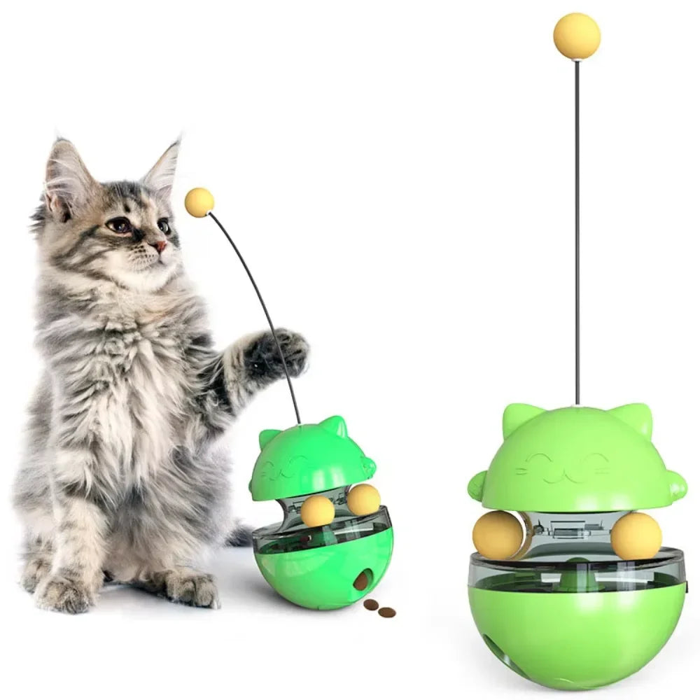 Interactive Environmental Two Layer Turntable Toy Cat
