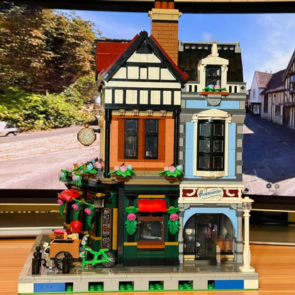 Downtown Street View House Model Building Blocks