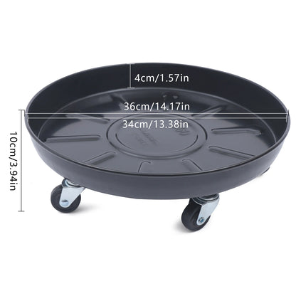 3pcs Black Heavy Duty Iron Plant Stand