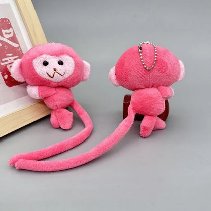 Cartoon Long Tailed Monkey Doll Key Chain