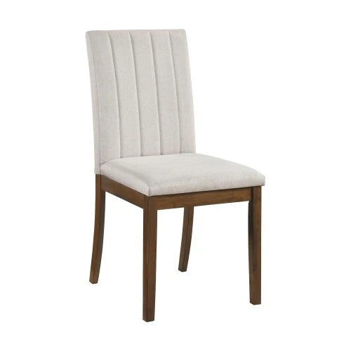 Color blocked design dining chair, wooden frame