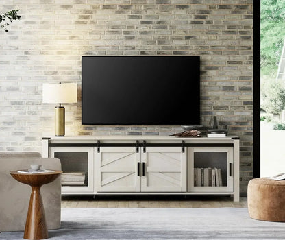 Farmhouse Entertainment Center for 75" TV Console