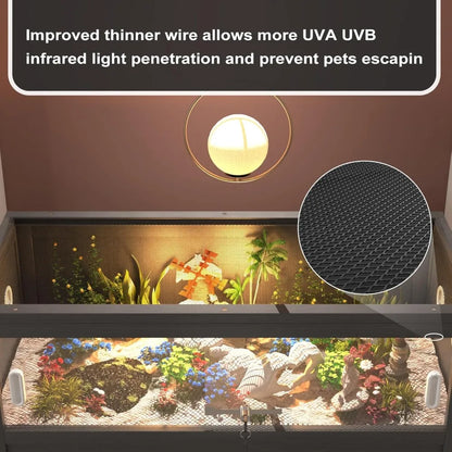 30 Gallon Reptile Terrarium with Adjustable Stand