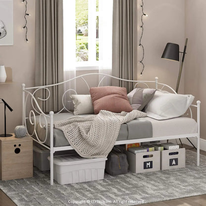 Metal Daybed, Twin, White