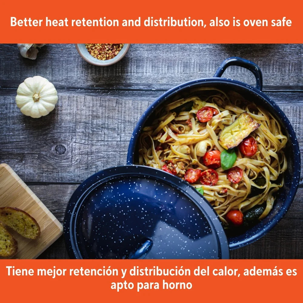 Enamel Soup Stews Cooking with Double Handles