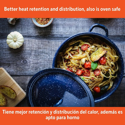 Enamel Soup Stews Cooking with Double Handles