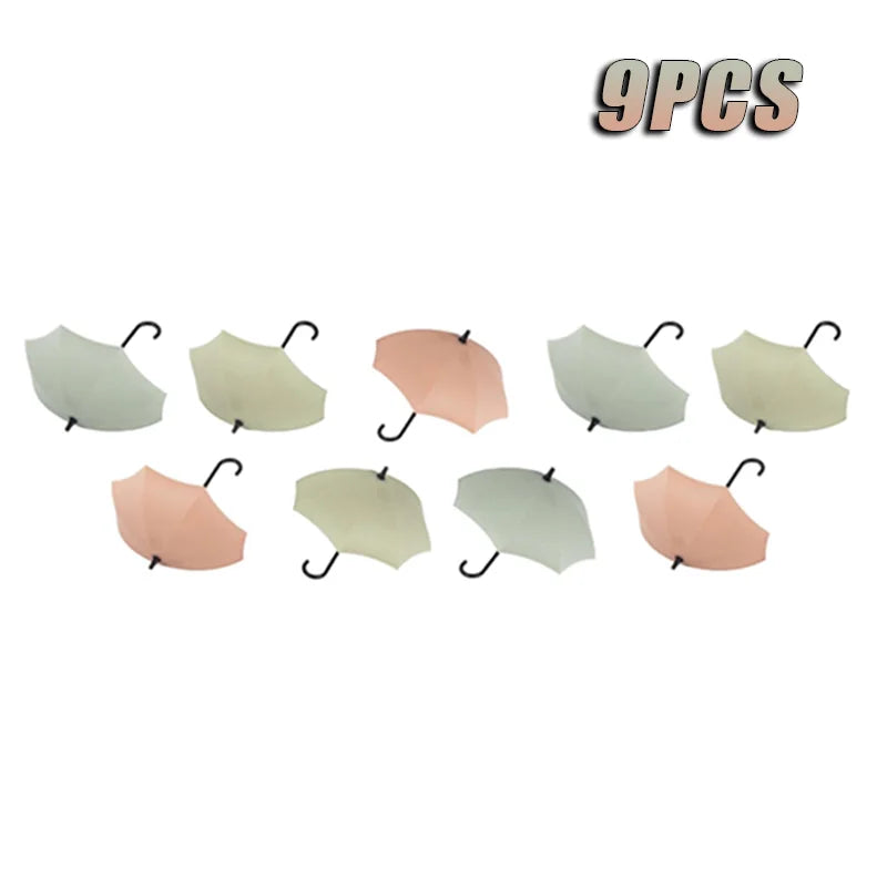 Cute Umbrella Shaped Hooks No-Punch Wall Hooks