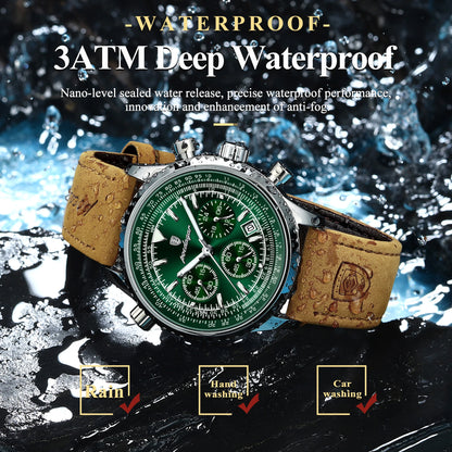 Luxury Man Watch Quartz Waterproof Luminous Dial