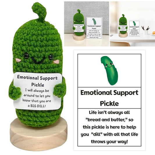 Cute Handwoven Ornaments with Wooden Base Christmas