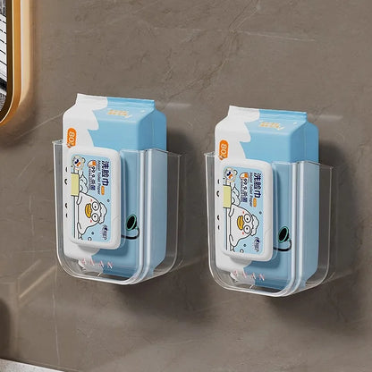 Punch Free Toilet Paper/Wipes Holder Dispenser