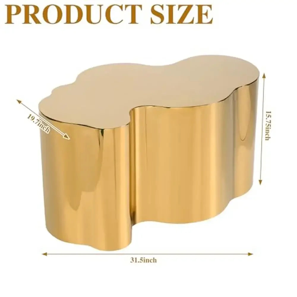 Modern Stainless Steel Cloud Design Coffee Table