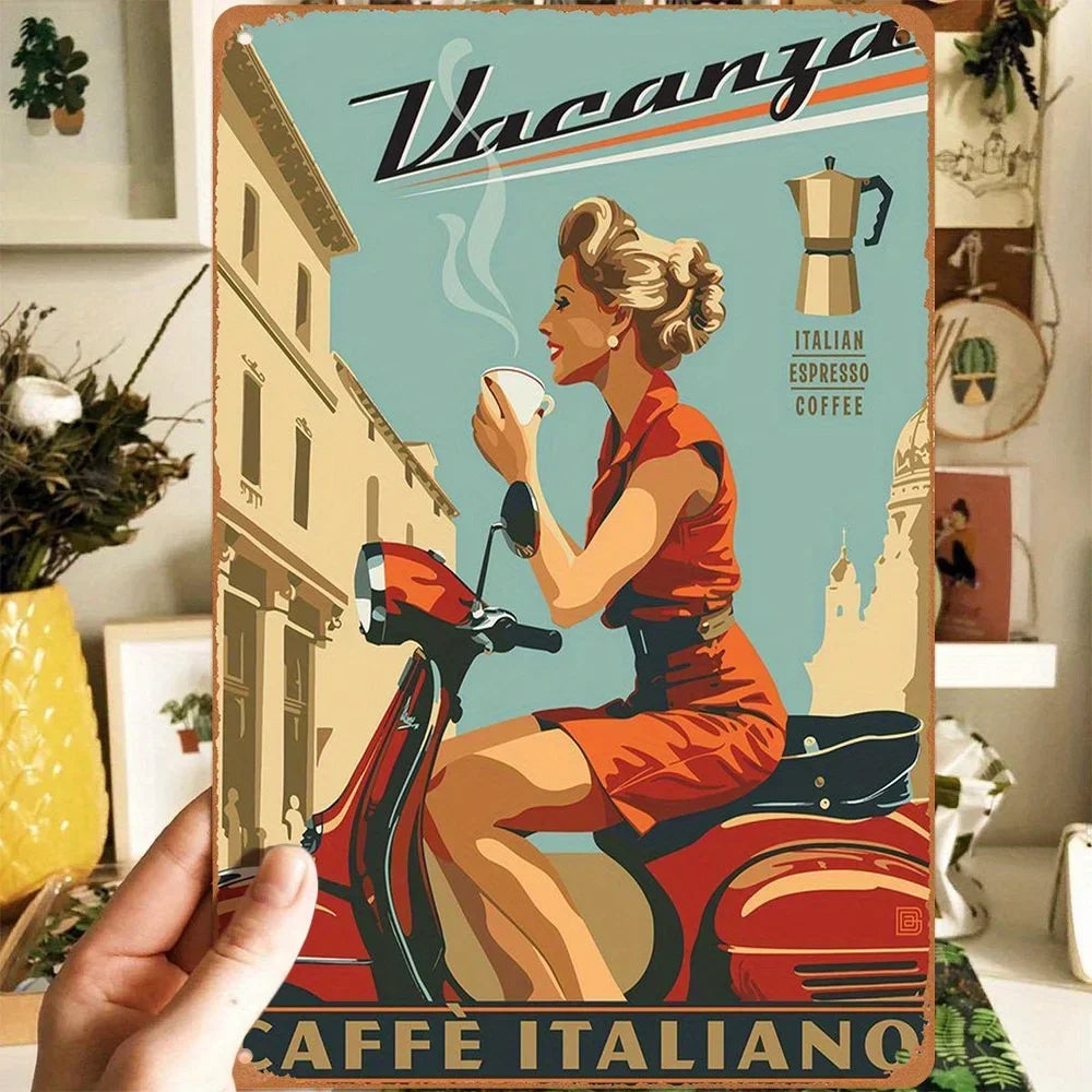 Espresso Vintage Italian Coffee Heritage Wall Art