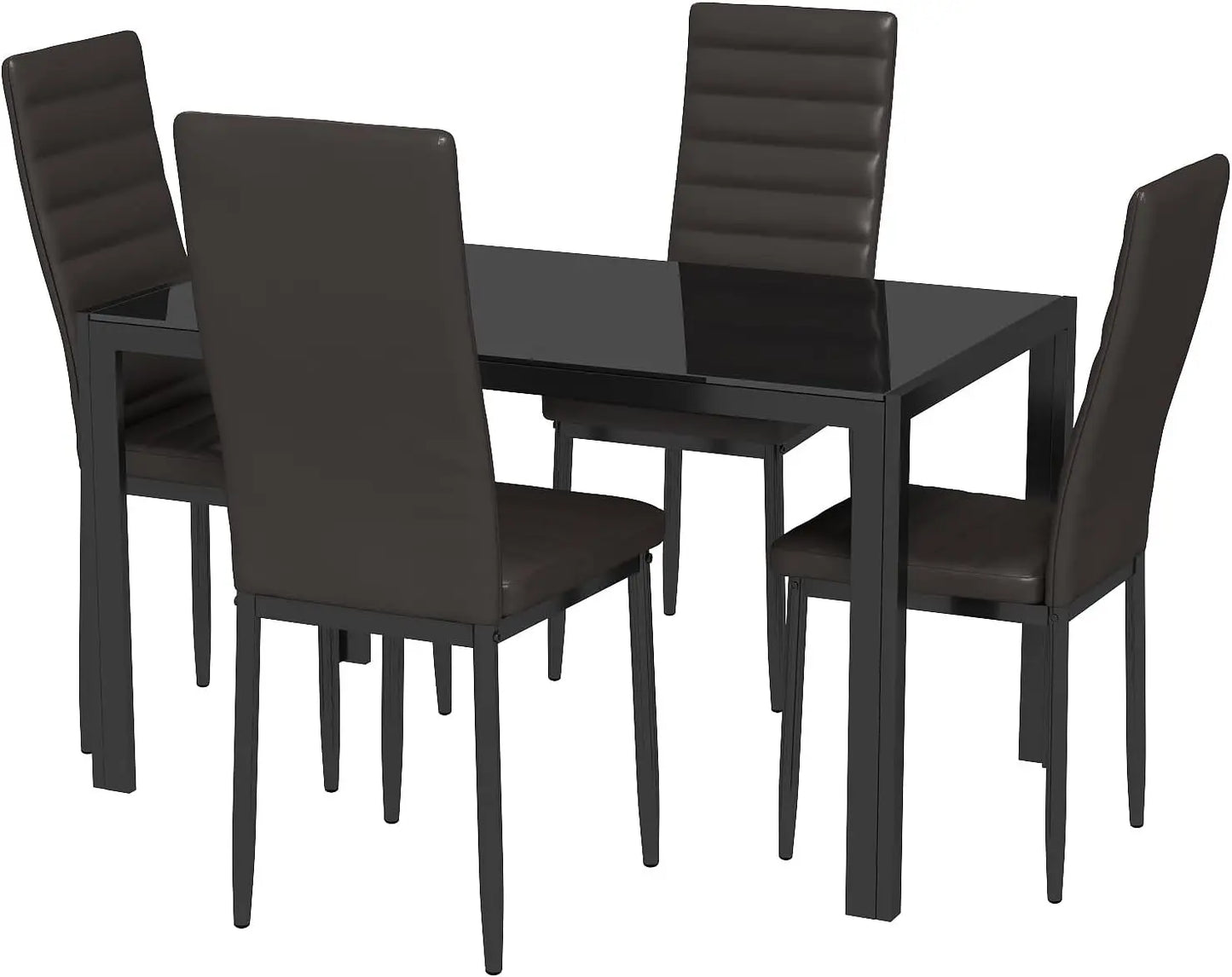 Modern Kitchen and Chairs Table Set for 4