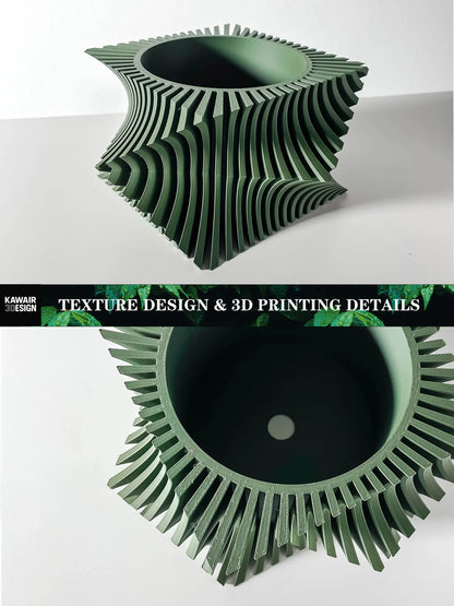 3D Printed Plant Pot Home Use Biodegradable
