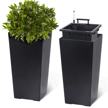 Planters with Drainage Holes ＆ Monitor Water Level