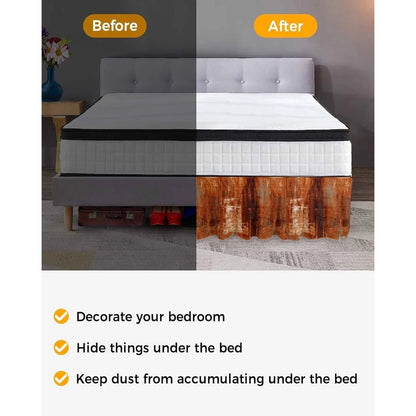 Modern Adjustable Elastic King Size Bed Skirt