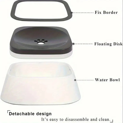 Spill-Proof Pet Water Bowl Floating Filter