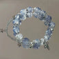 Fashion Simple Butterfly Chain Crystal Bead Bracelet
