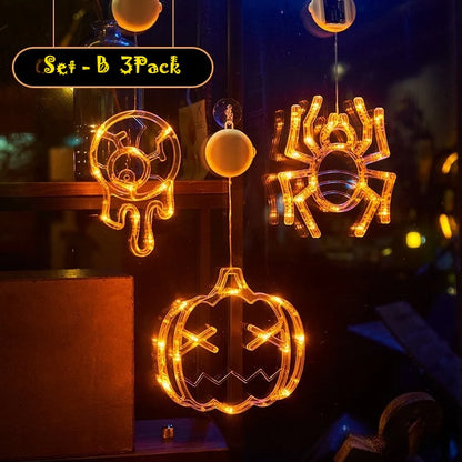 Halloween LED Sucker Lamp Window Hanging Decorations