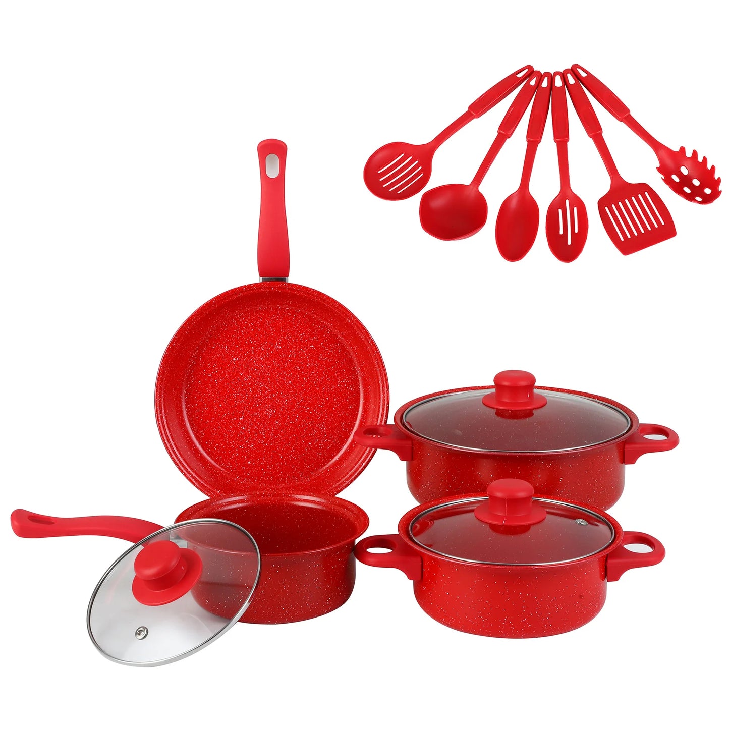 Outdoor 13-Piece Luxury Non-Stick Cookware Set