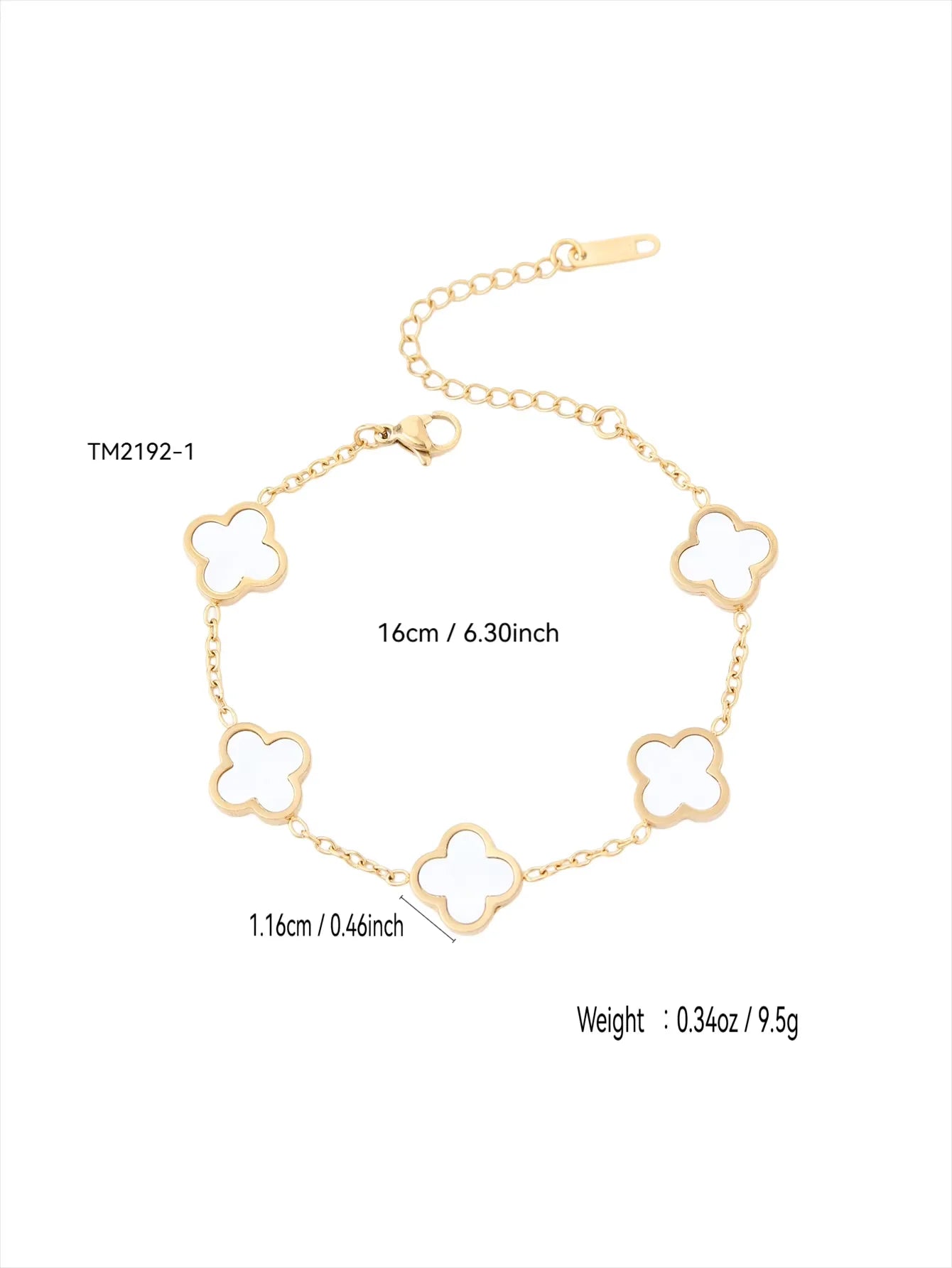 Fashionably Simple Four-Leaf Clover Stainless Steel