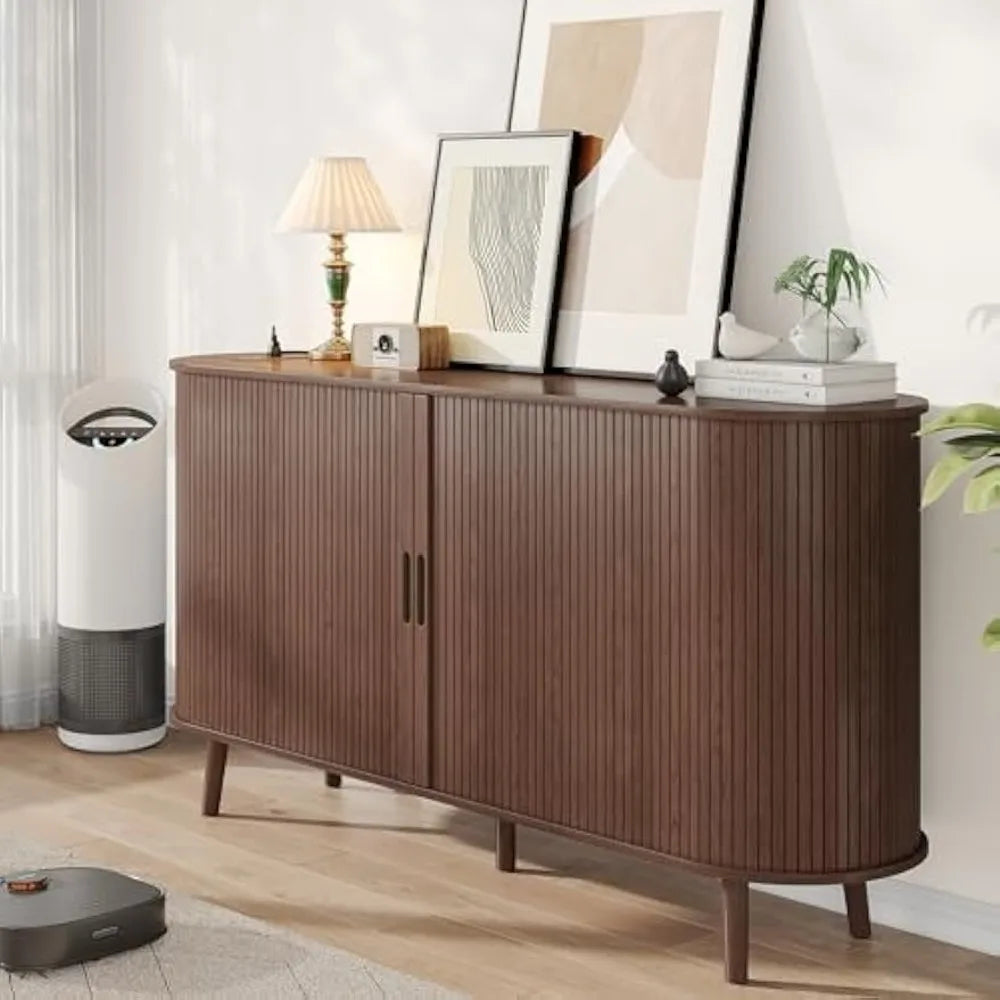 59" Mid Century Farmhouse Modern TV Stand