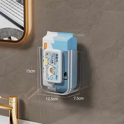 Punch Free Toilet Paper/Wipes Holder Dispenser