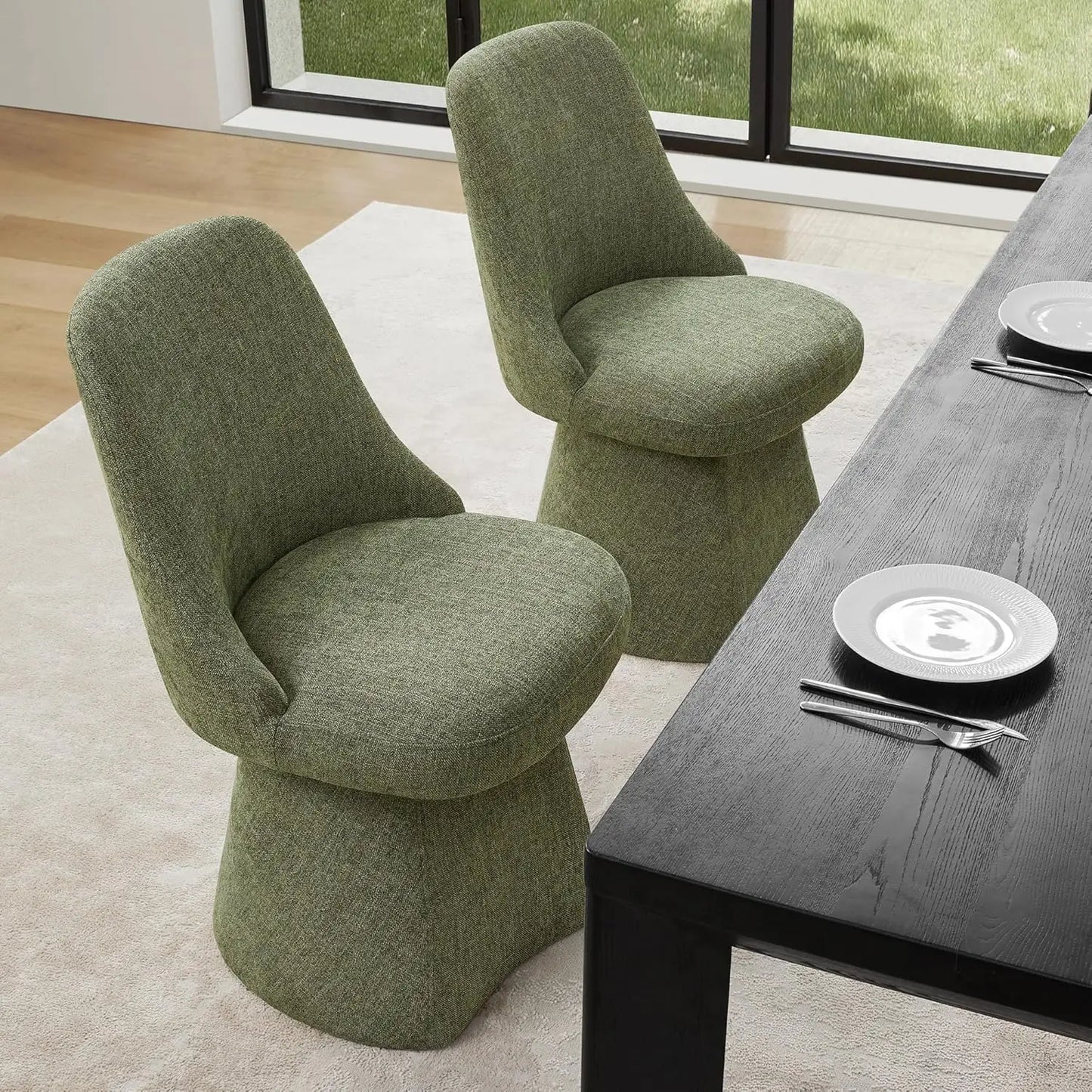 Mid Century Modern Swivel Kitchen Dining Chair