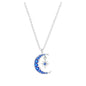 Blue Moon Necklace Star Zircon Clavicle Chain