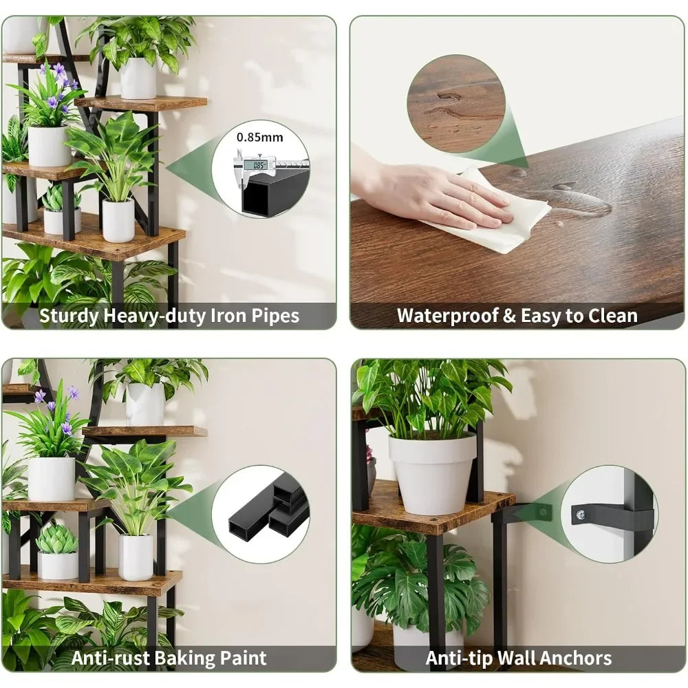 Plant Stand Indoor with Multiple Grow Lights