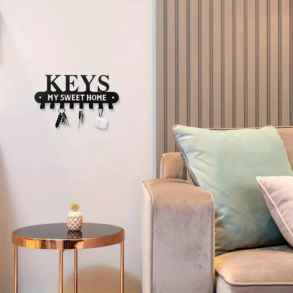 "Sweet Home" Key Holder, Coat/Storage Rack
