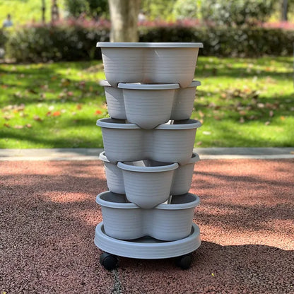 Vegetable Plastic Pot Balcony Strawberry Potted Plant