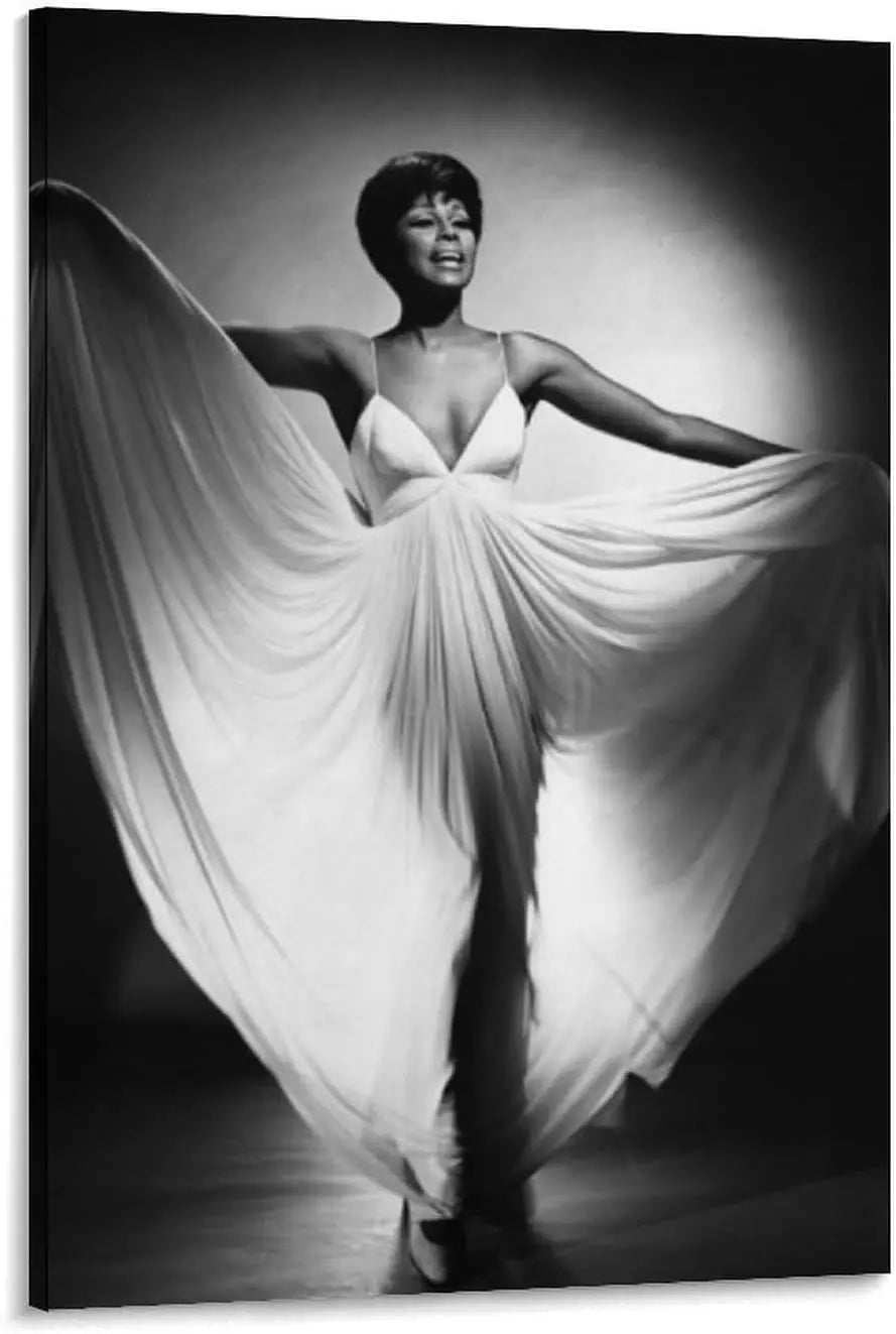 Diahann Carroll Vintage Black And White Portrait