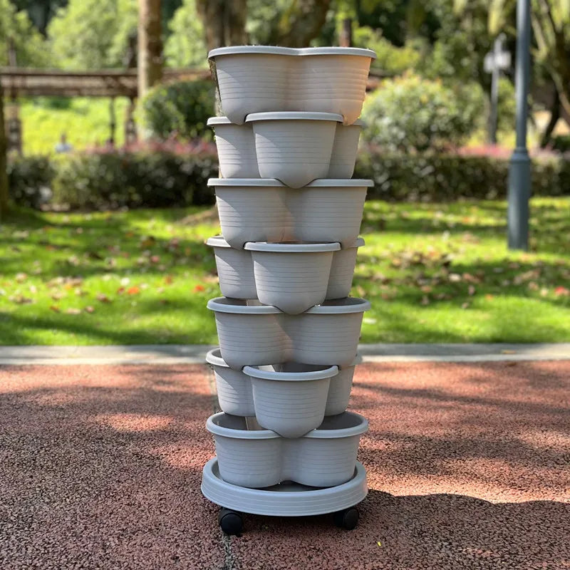 Vegetable Plastic Pot Balcony Strawberry Potted Plant